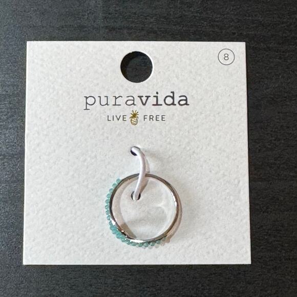 Pura Vida Stone Cabochon Beads Wave Ring - Picture 4 of 5
